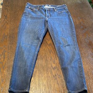 Old Navy ROCKSTAR Dark Blue Ankle Skinny Jeans